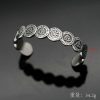 Viking Totem Titanium Steel Jewelry, Retro Open Oden Rune Stainless Steel Bangle - 图片 3