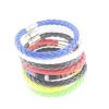 Men's woven bracelet with magnetic clasp for daily wear, PU bangle with hand rope - 图片 2