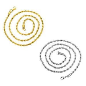 3mm Stainless Steel Woven Chain, Titanium Steel Jewelry Link