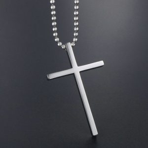 Titanium steel pendant couple cross