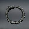 Retro domineering titanium steel faucet bracelet Retro stainless steel keel bracelet - 图片 4