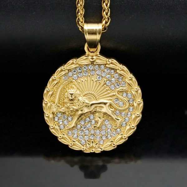 Lion Stainless Steel Animal Pendant