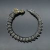 Retro domineering titanium steel faucet bracelet Retro stainless steel keel bracelet - 图片 3