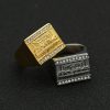 Titanium Steel Gold-Plated World Famous Painting Judas Thirteen Apostles Men's Ring - 图片 2