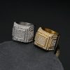 Hip-hop Nightclub Stainless Steel Full Diamond Men's Overbearing Ring - 图片 6