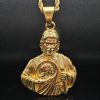 Classic Retro Titanium Steel St.Jude Half-Gilded YS Pendant - 图片 6