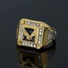 Full Diamond Eagle Titanium Steel Ring, Majestic Men's Eagle-themed Ring with Surrounding Diamond Embedding - 图片 6