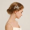 Wedding Hair Accessories, Ancient-Style Hairpin, Handmade U-Shaped Hair Comb with Rhinestone for Bride's Updo - 图片 3