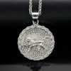 Lion Stainless Steel Animal Pendant - 图片 3