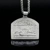 The Last Supper pendant, titanium steel gold-plated with diamonds - 图片 3