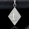 18K plating letter symbol 1%ER square 316 stainless steel pendant - 图片 3