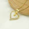 Ins Style Gold-Plated Titanium Steel Heart Pendant - 图片 7