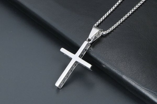 Religious necklaces, vintage delicate cross pendants