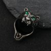 Stainless Steel Retro Personalized Tiger Head Men's Ring - 图片 2