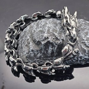 Titanium Steel Dragon-shaped Dragon Scale Bracelet