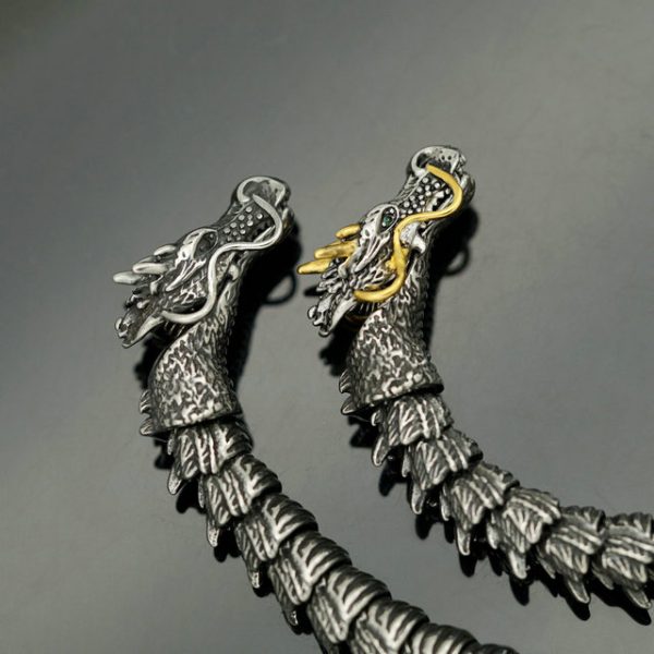 Retro domineering titanium steel faucet bracelet Retro stainless steel keel bracelet