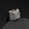 Hip-hop Nightclub Stainless Steel Full Diamond Men's Overbearing Ring - 图片 4