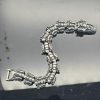 Retro European and American Style Dragon Bone Necklace, Majestic Titanium Steel Dragon Shape Dragon Scale Bracelet - 图片 4