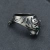 Stainless Steel Retro Personalized Tiger Head Men's Ring - 图片 3