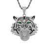 Titanium steel gold-plated diamond-encrusted tiger head bottle opener pendant - 图片 4