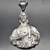 Classic Retro Titanium Steel St.Jude Half-Gilded YS Pendant - 图片 2