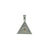 Ancient Egyptian Pyramid Angel's Eye Titanium Steel Pendant The Eye of Horus Ornament - 图片 3