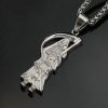 Stainless steel death sickle pendant neck - 图片 3