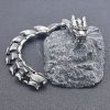 Retro Dragon Head and Spine Bracelet, Majestic Titanium Steel Dragon Shape with Dragon Scale Bracelet - 图片 4