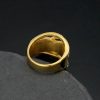Fine Stainless Steel Ring with Diamonds and Intricate Winding Design for the Index Finger - 图片 5