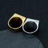 Titanium Steel Gold-Plated World Famous Painting Judas Thirteen Apostles Men's Ring - 图片 5