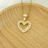 Ins Style Gold-Plated Titanium Steel Heart Pendant - 图片 5