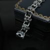Retro Personalized Men's Skull Motorcycle Bracelet, Single-Speed Skull Titanium Steel Bracelet - 图片 3