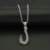 Men's Stainless Steel Pendant Necklace Viking Legend Boat Anchor Hook Pendant - 图片 2