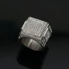 Hip-hop Nightclub Stainless Steel Full Diamond Men's Overbearing Ring - 图片 2