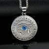 Ancient Egyptian Horus' Eye Titanium Steel Pendant Pharaoh Eagle Head God Eye - 图片 4