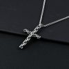 Hip-hop iron chain cross stainless steel necklace European and American men's pendant personalized titanium steel accessories - 图片 2