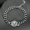 Stainless steel Great Wall pattern lion head disc Cuban chain - 图片 3