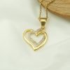 Ins Style Gold-Plated Titanium Steel Heart Pendant - 图片 4