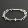 Starlight bracelet for men, made of titanium steel, with a cross that doesn't fade - 图片 3