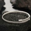 Titanium Steel Bracelet Couple's Edition, Stainless Steel Coil Head Fashionable Trendy Personalized Adjustable High-End Sense Bangle - 图片 5