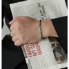 Men's Trendy Titanium Steel Handchain, Non-Fading Simple and Reserved Style, High-End Feeling, Uncommon Bracelet for Men, Male Jewelry - 图片 3