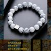 Cracked bead bracelets for men, geometric square bracelets, personalized design, new style, versatile accessories for women, simple and light luxury accessories - 图片 2