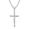 Titanium steel gold-plated YS cross pendant, simple and versatile sweater chain pendant - 图片 2