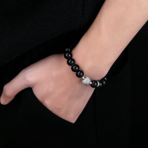 Obsidian bracelet