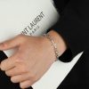 Starlight bracelet for men, made of titanium steel, with a cross that doesn't fade - 图片 7