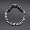 Stainless Steel Punk Retro Wolf Snake Eagle Head Series Double-Sided Thick Chain Bracelet - 图片 2