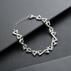 Men's and Women's Letter Bracelet, Prickly Chain for Versatile High-End Fashion, New Cuban Link Accessory - 图片 3