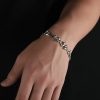 Men's and Women's Letter Bracelet, Prickly Chain for Versatile High-End Fashion, New Cuban Link Accessory - 图片 4