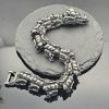 Retro keel chain domineering titanium steel dragon shape dragon scale bracelet - 图片 3
