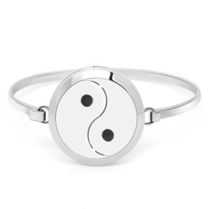 Gypsophila - Patterned Openwork Aromatherapy Essential Oil Bracelet for Couples